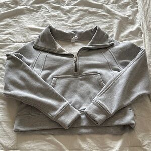 Amazon Gray Quarter-Zip Sweatshirt